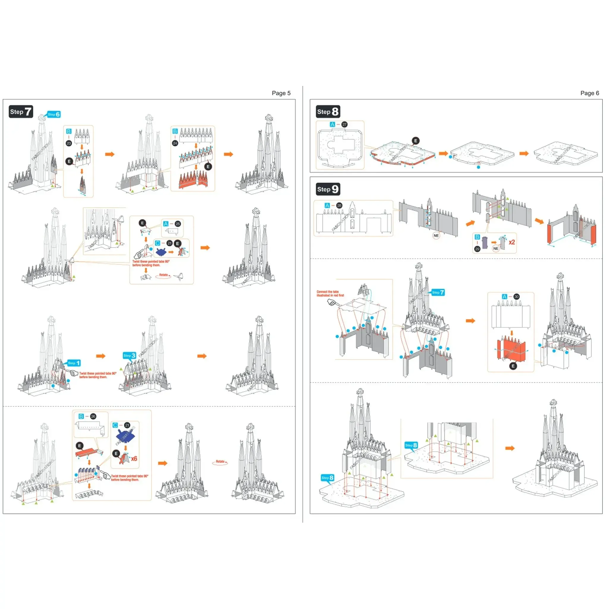 Sagrada Familia Basilica Building 3D Figure Model Kit (1:988 Scale, Steel, Hard Difficulty) - Fascinations - Metal Earth Premium Series - (2024) - Image 9