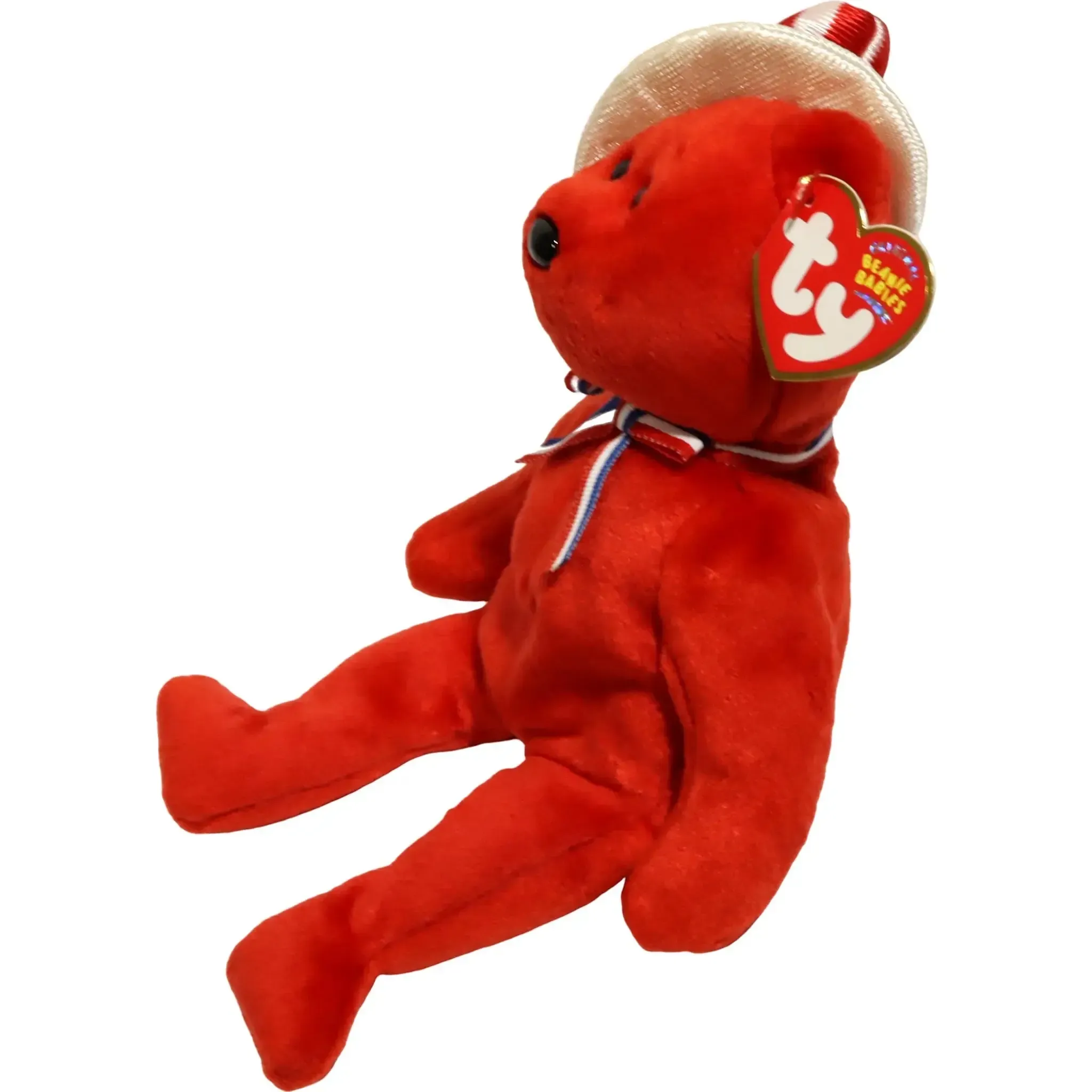 Sam the Red America Bear Plush (8") - Ty - Original Beanie Babies Series (2003) - Image 3