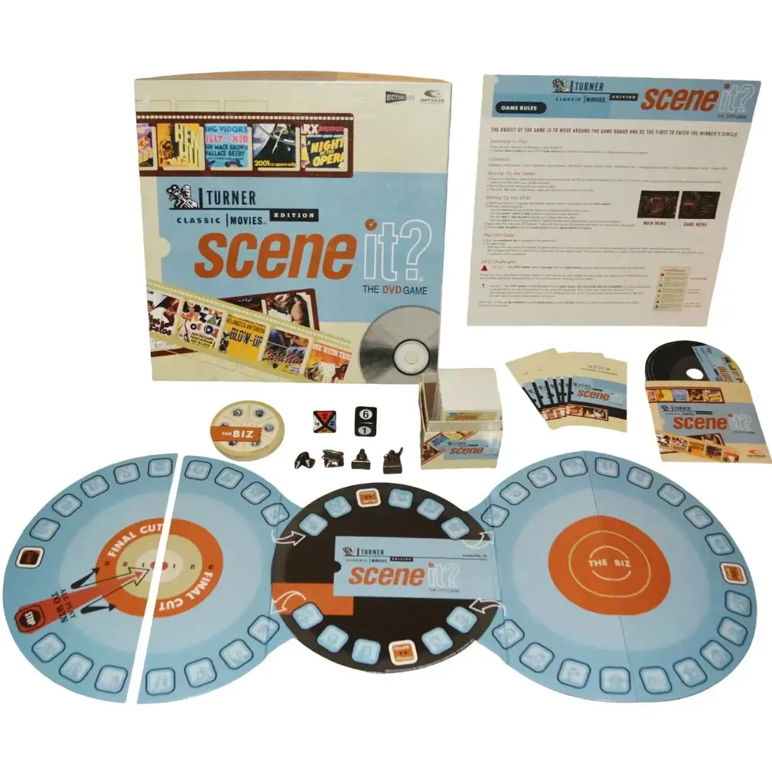 Scene It? Turner Classic Movie Channel Edition - Trivia Movie DVD Board Game for Family and Adults (2-8 Players, Ages 12+) - Screenlife (2004) - Image 2