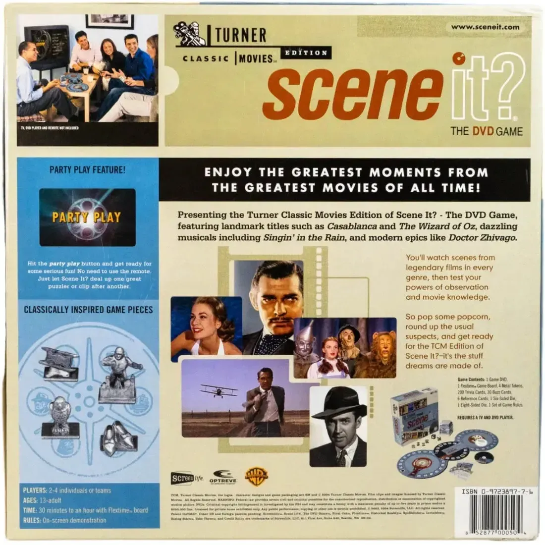 Scene It? Turner Classic Movie Channel Edition - Trivia Movie DVD Board Game for Family and Adults (2-8 Players, Ages 12+) - Screenlife (2004) - Image 3