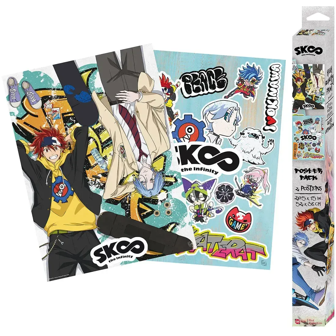 Sk8 The Infinity - Characters & Symbols Boxed Poster Set (20.5"x15") - ABYstyle - Image 2