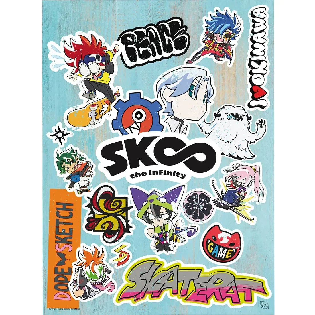 Sk8 The Infinity - Characters & Symbols Boxed Poster Set (20.5"x15") - ABYstyle - Image 3