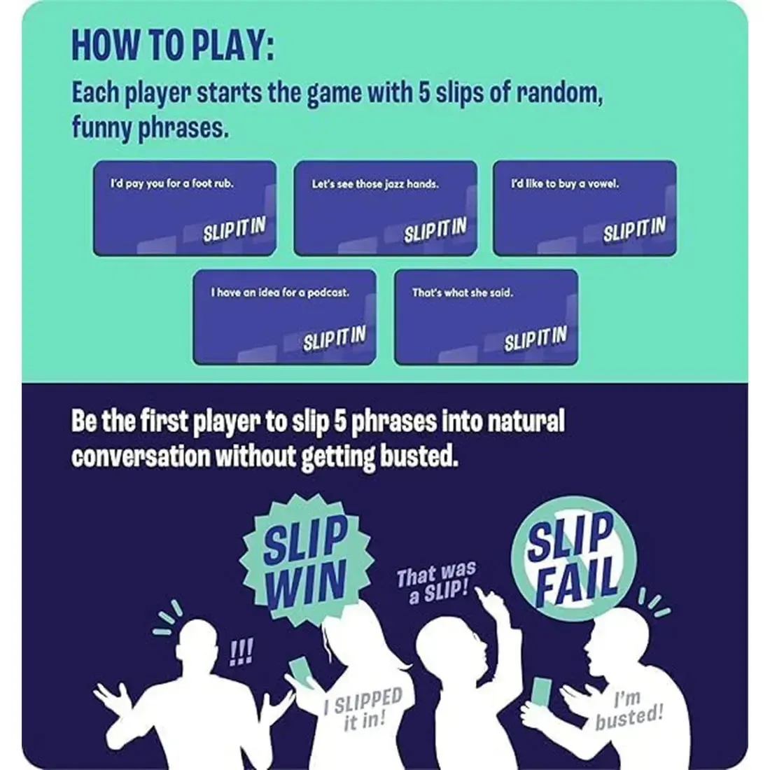 Slip It in - Adult Party Social Card Game for Family and Adults (2-50 Players, Ages 17+) - Gray Matters Games - Image 4