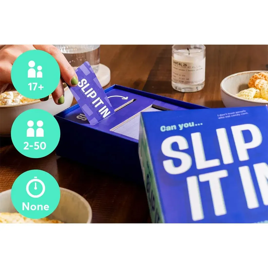 Slip It in - Adult Party Social Card Game for Family and Adults (2-50 Players, Ages 17+) - Gray Matters Games - Image 5