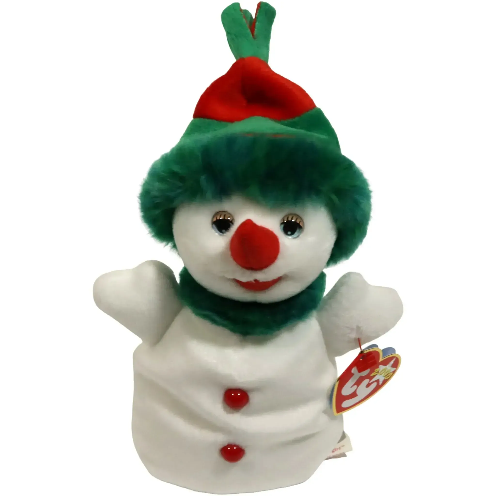 Snowgirl the Snowman Plush (8") - Ty - Original Beanie Babies Series (2000)