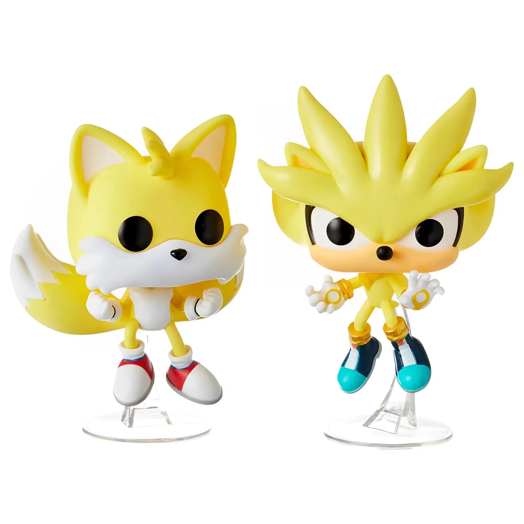 Sonic the Hedgehog - Super Tails & Super Silver 2-Pack Figures - Funko - Pop! Games Series - Image 2