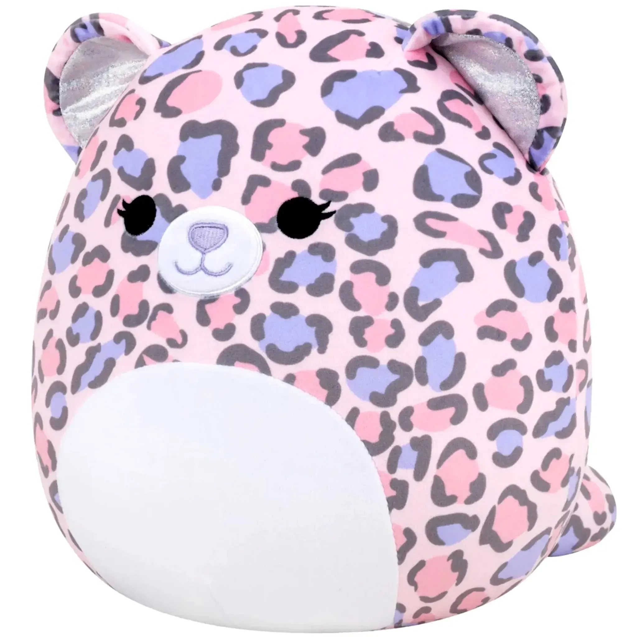 Squishmallows - Easter Edition Dallas the Leopard with Pink & Purple Spots Plush (7") - Kellytoy - (2021) - Image 3