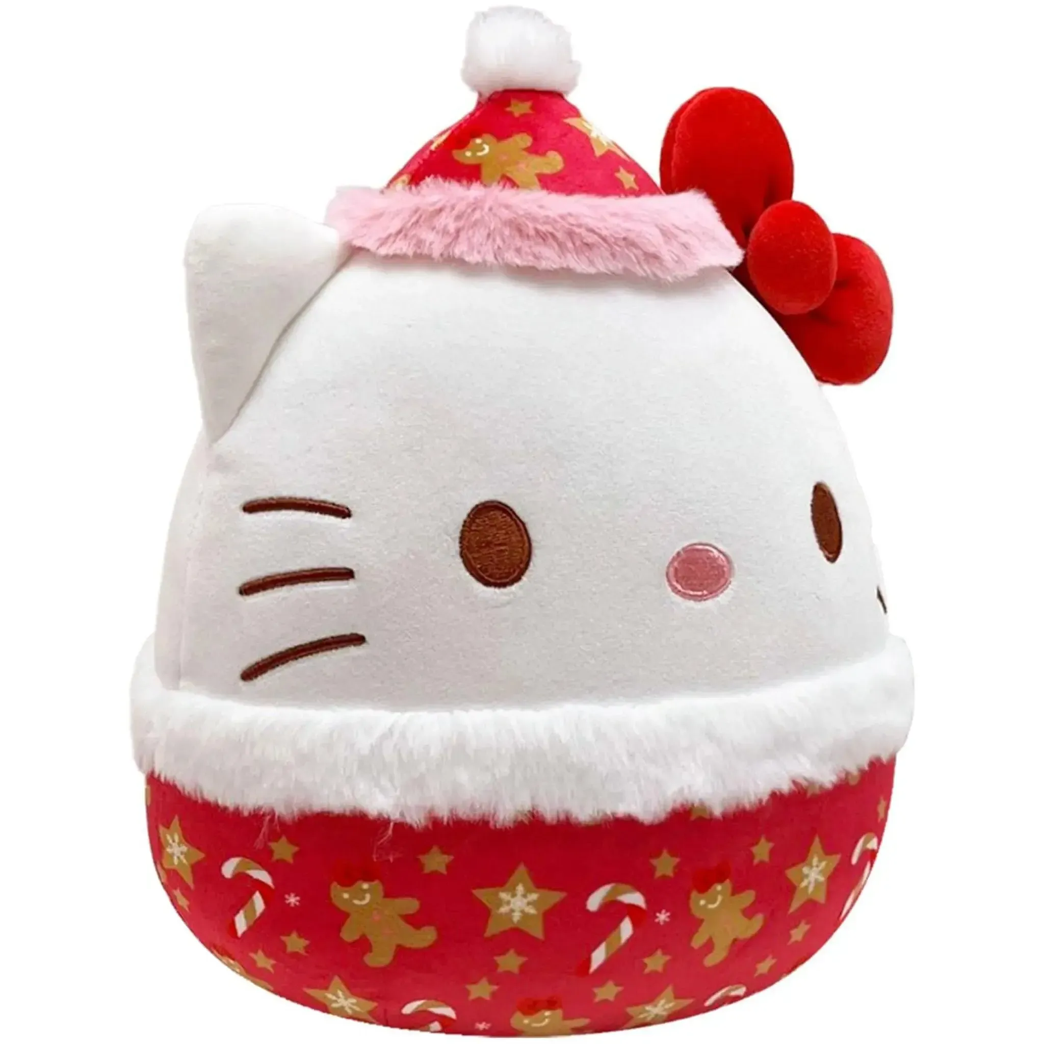 Squishmallows [Sanrio: Hello Kitty & Friends] - Christmas Edition Santa Hat Gingerbread Outfit Hello Kitty Plush (9.25") - Jazwares - (2025) - Image 4