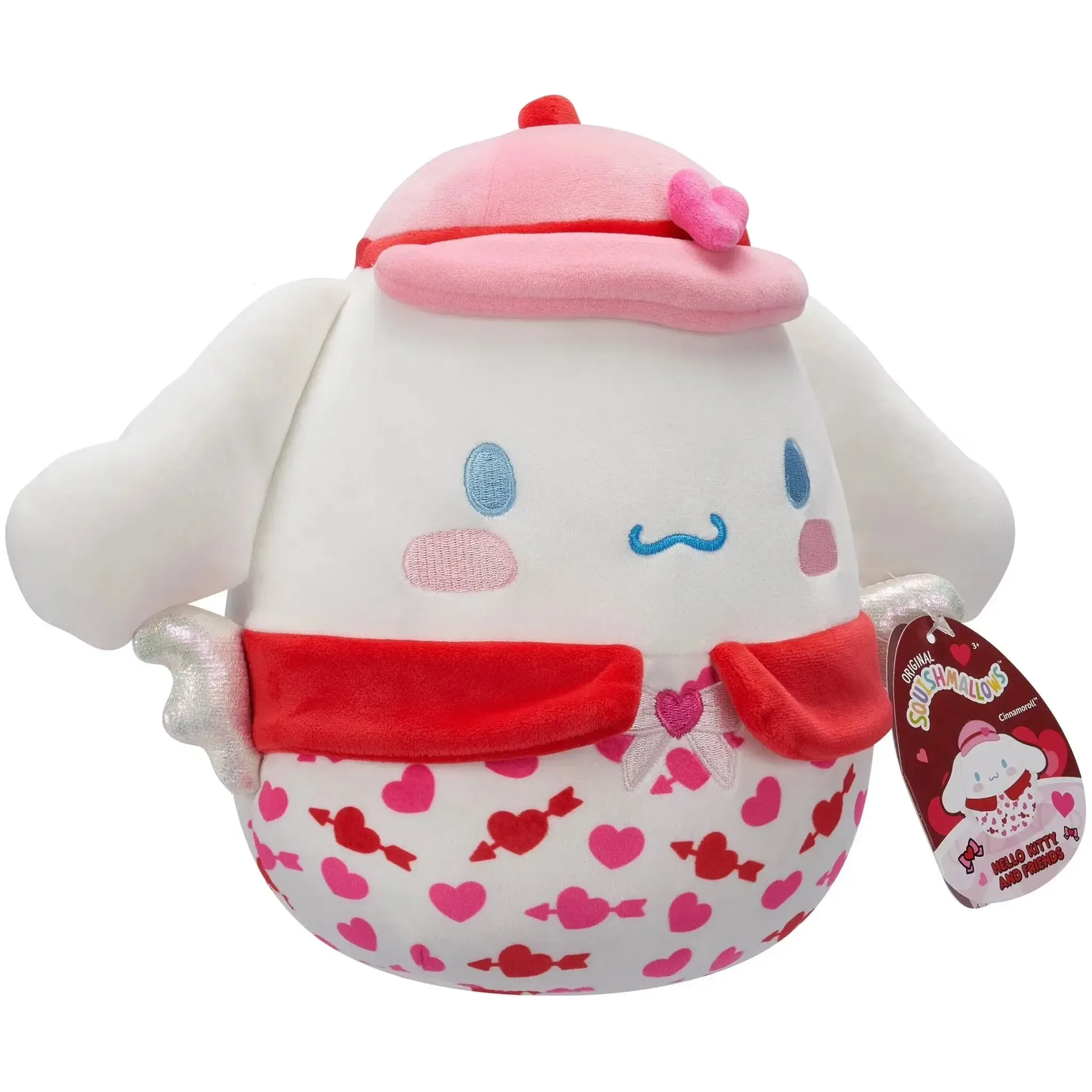 Squishmallows [Sanrio: Hello Kitty & Friends] - Valentine's Day Cinnamoroll Plush (9") - Jazwares - (2025) - Image 3