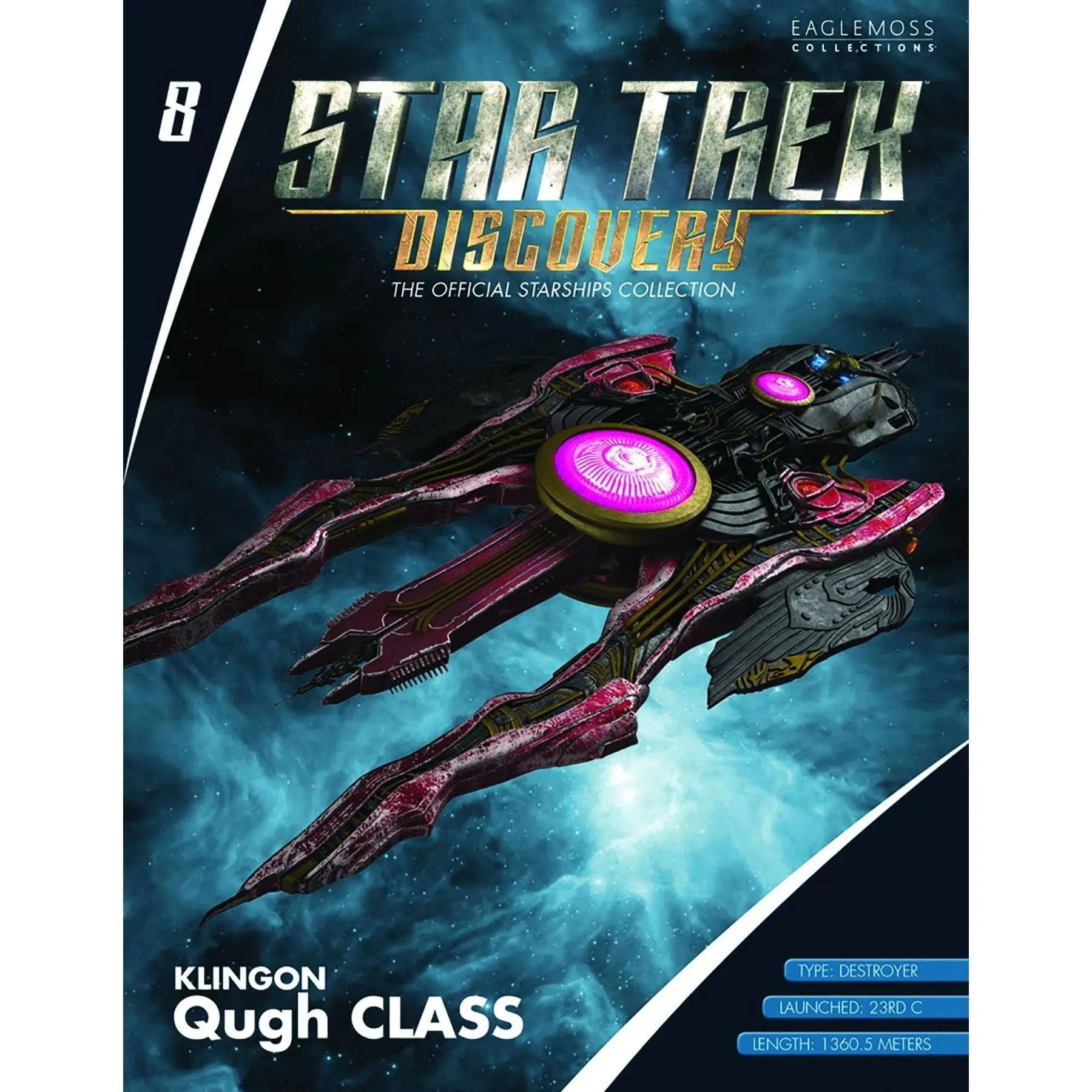 Star Trek - Klingon Qugh Class Ship Figure - Eaglemoss - The Official Starships Collection - Image 4