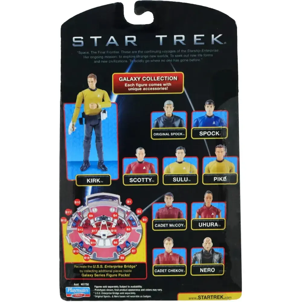 Star Trek - Scotty Action Figure (3.75") - Playmates Toys - Galaxy Collection, U.S.S. Enterprise Bridge Part B11 - (2009) - Image 2