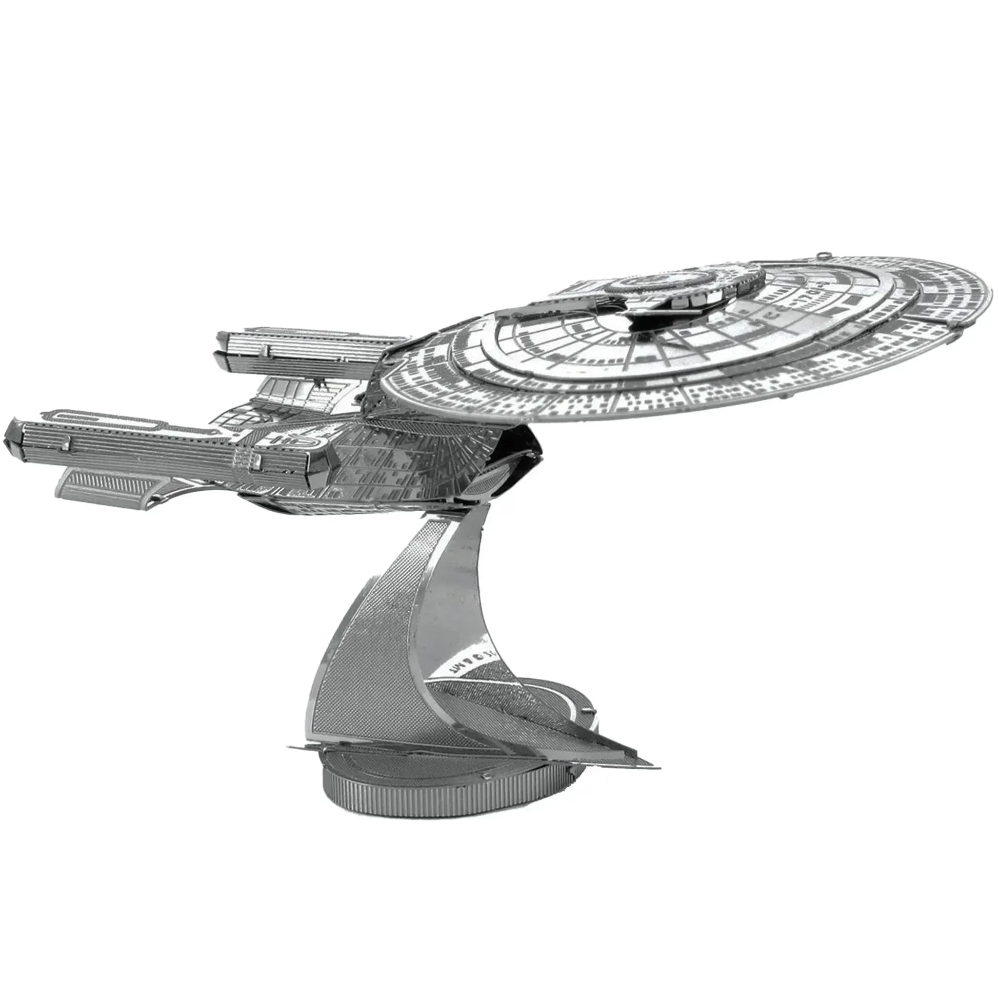 Star Trek: The Next Generation - Unpainted USS Enterprise NCC-1701-D Ship Figure Model Kit (Steel, Moderate Difficulty) - Fascinations - Metal Earth Series - Image 2