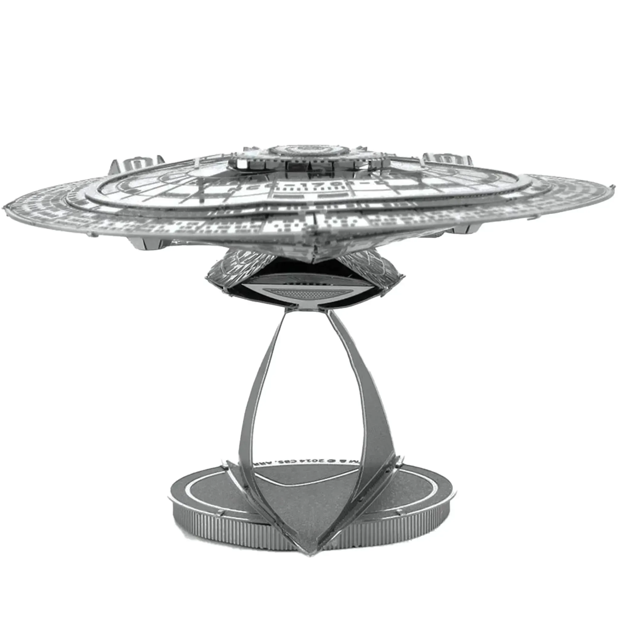 Star Trek: The Next Generation - Unpainted USS Enterprise NCC-1701-D Ship Figure Model Kit (Steel, Moderate Difficulty) - Fascinations - Metal Earth Series - Image 4