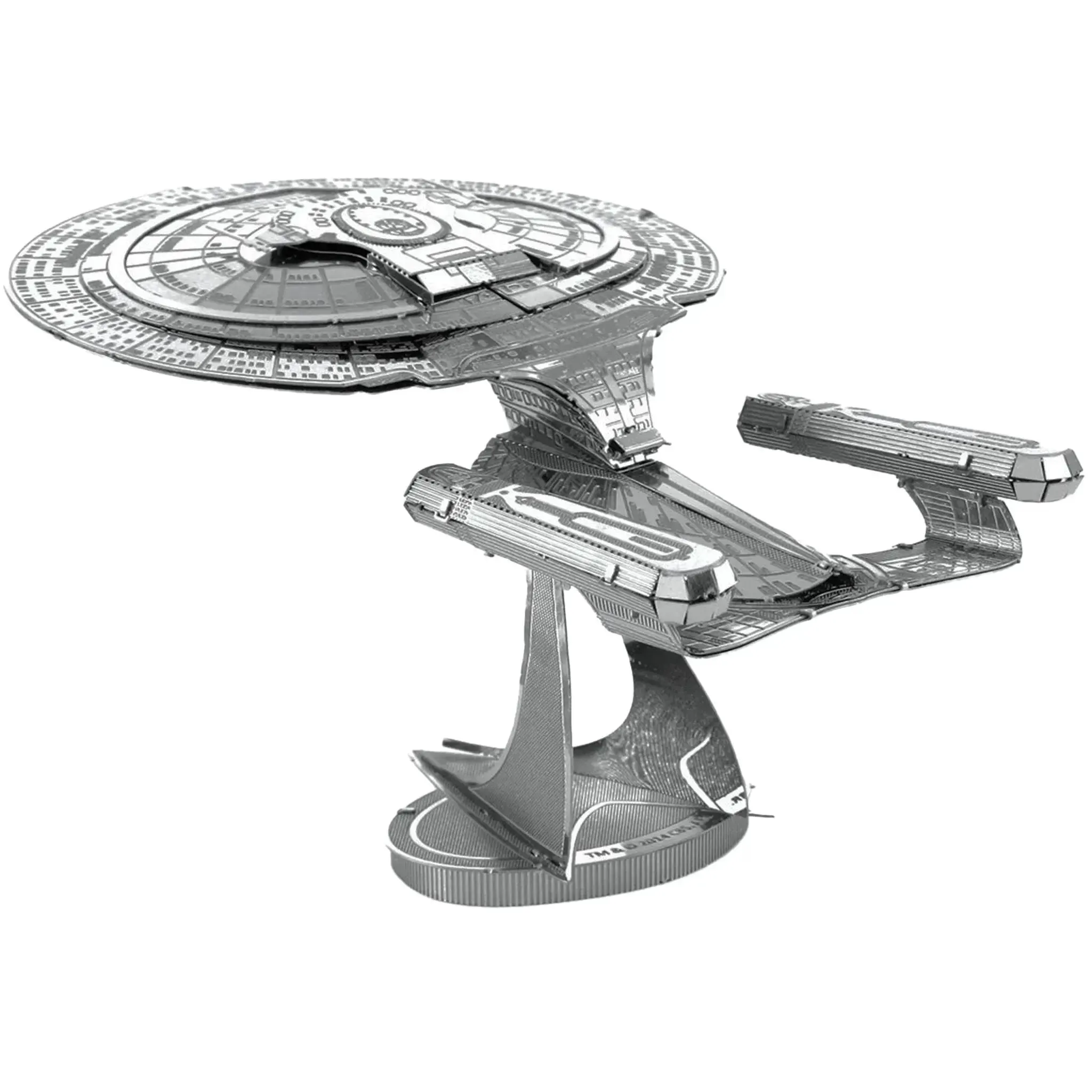 Star Trek: The Next Generation - Unpainted USS Enterprise NCC-1701-D Ship Figure Model Kit (Steel, Moderate Difficulty) - Fascinations - Metal Earth Series - Image 5