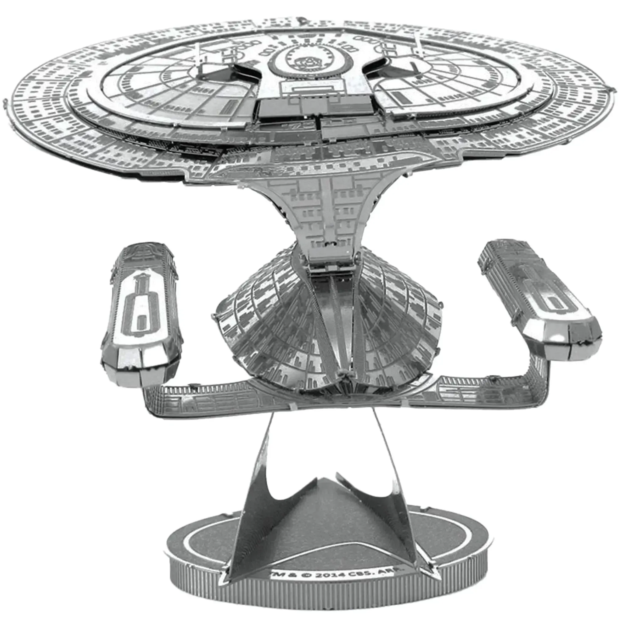 Star Trek: The Next Generation - Unpainted USS Enterprise NCC-1701-D Ship Figure Model Kit (Steel, Moderate Difficulty) - Fascinations - Metal Earth Series - Image 6