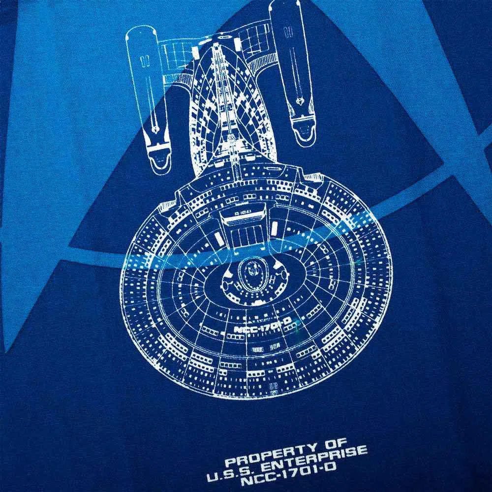 Star Trek - U.S.S. Enterprise Blueprint Tea Towel - Bioworld - Image 3