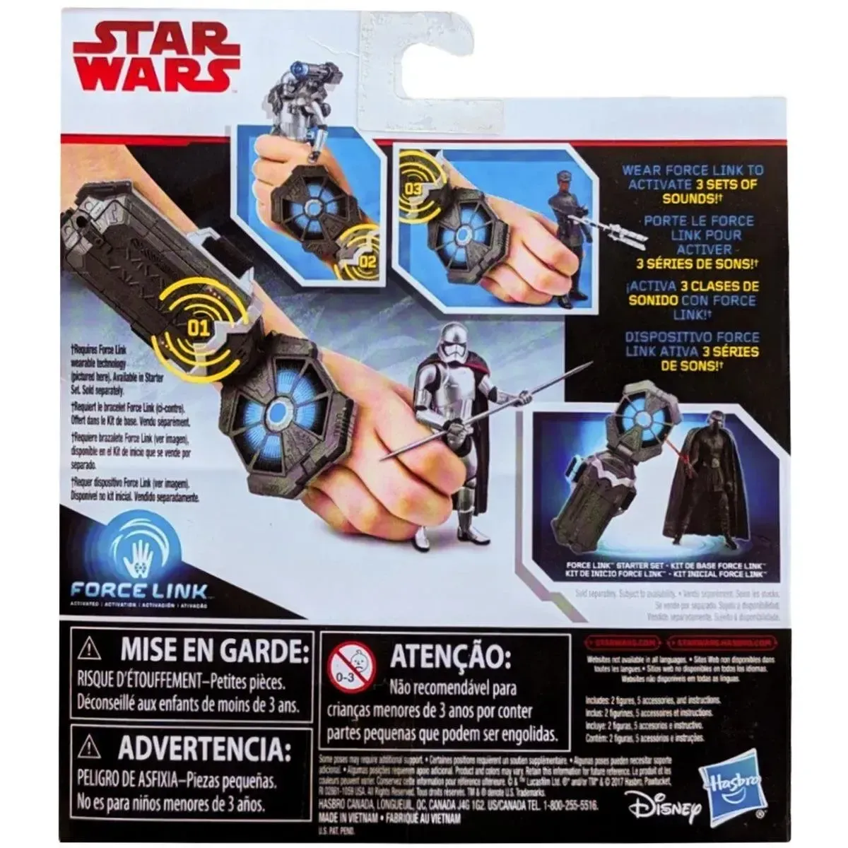 Star War - First Order Disguise Finn & Captain Phasma Action Figure Set (3.75") - Hasbro - Force Link Series - Image 3