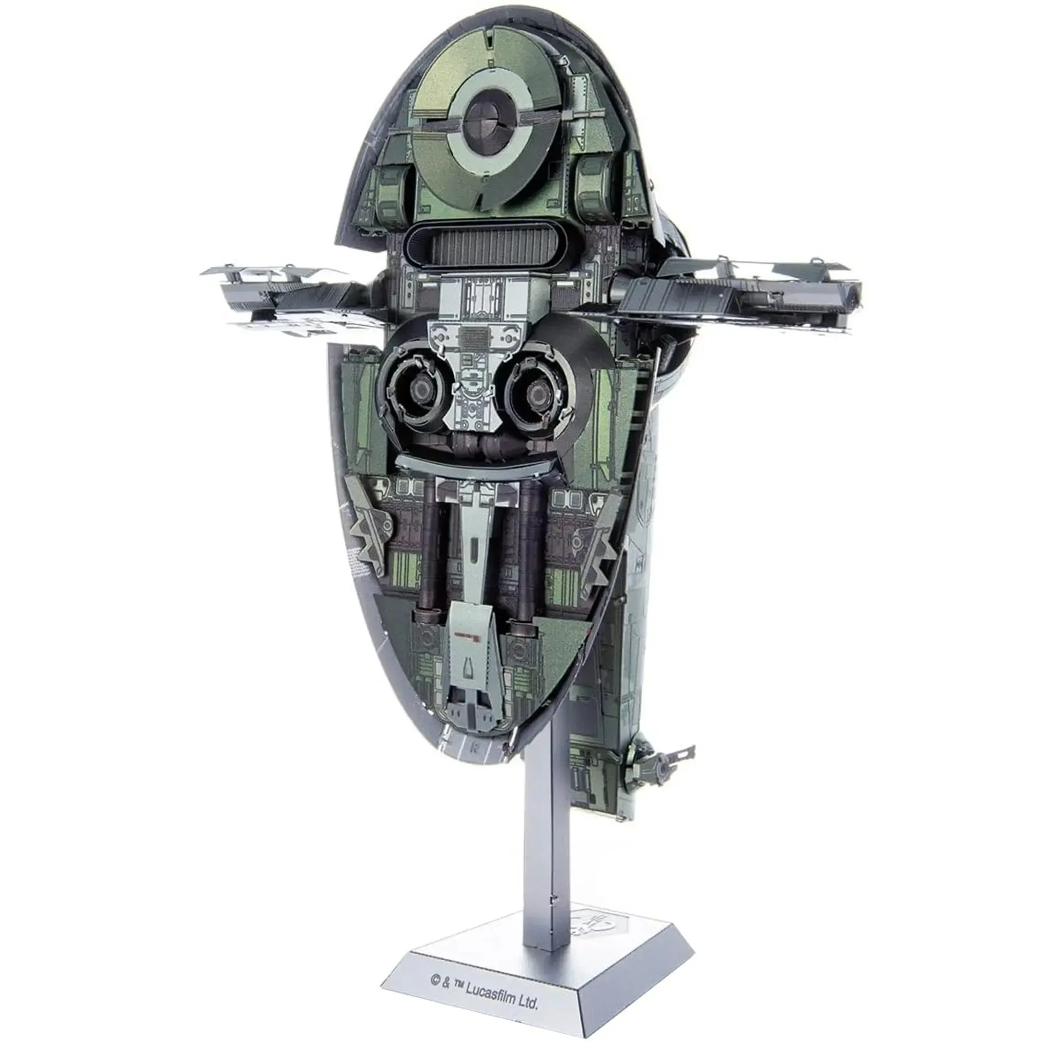 Star Wars - Boba Fett's Starfighter Ship Figure Model Kit (Steel, Challenging Difficulty) - Fascinations - Metal Earth Premium Series - Image 2