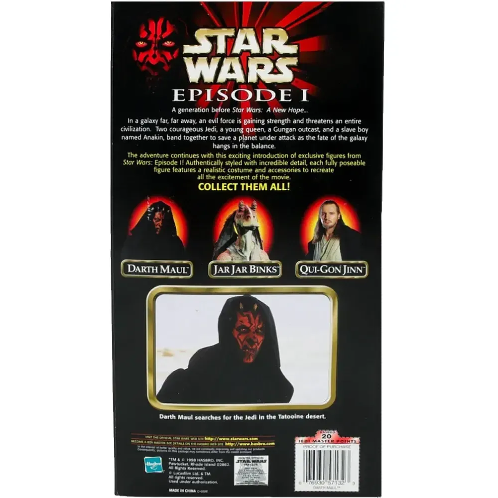 Star Wars: Episode I [The Phantom Menace] - Darth Maul with Lightsaber Action Figure (12") - Hasbro - Action Collection Series (1998) - Image 3