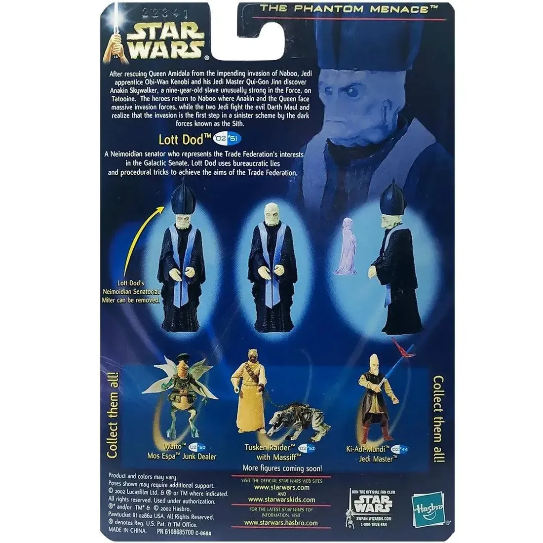 Star Wars: Episode I [The Phantom Menace] - Neimoidian Senator Action Figure (3.75") - Hasbro - Collection 2, #51 (2002) - Image 3