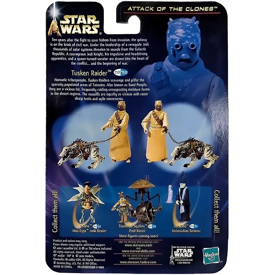 Star Wars: Episode II [Attack of the Clones] - Tusken Raider with Massiff Action Figure (3.75") - Hasbro - Collection 2, #52 (2002) - Image 3