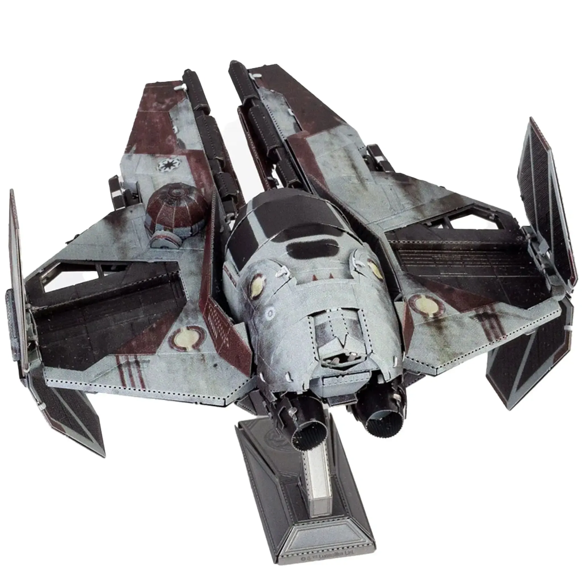 Star Wars - ETA-2 Jedi Starfighter Vehicle 3D Figure Model Kit (Steel, Hard Difficulty) - Fascinations - Metal Earth Series - (2024) - Image 5
