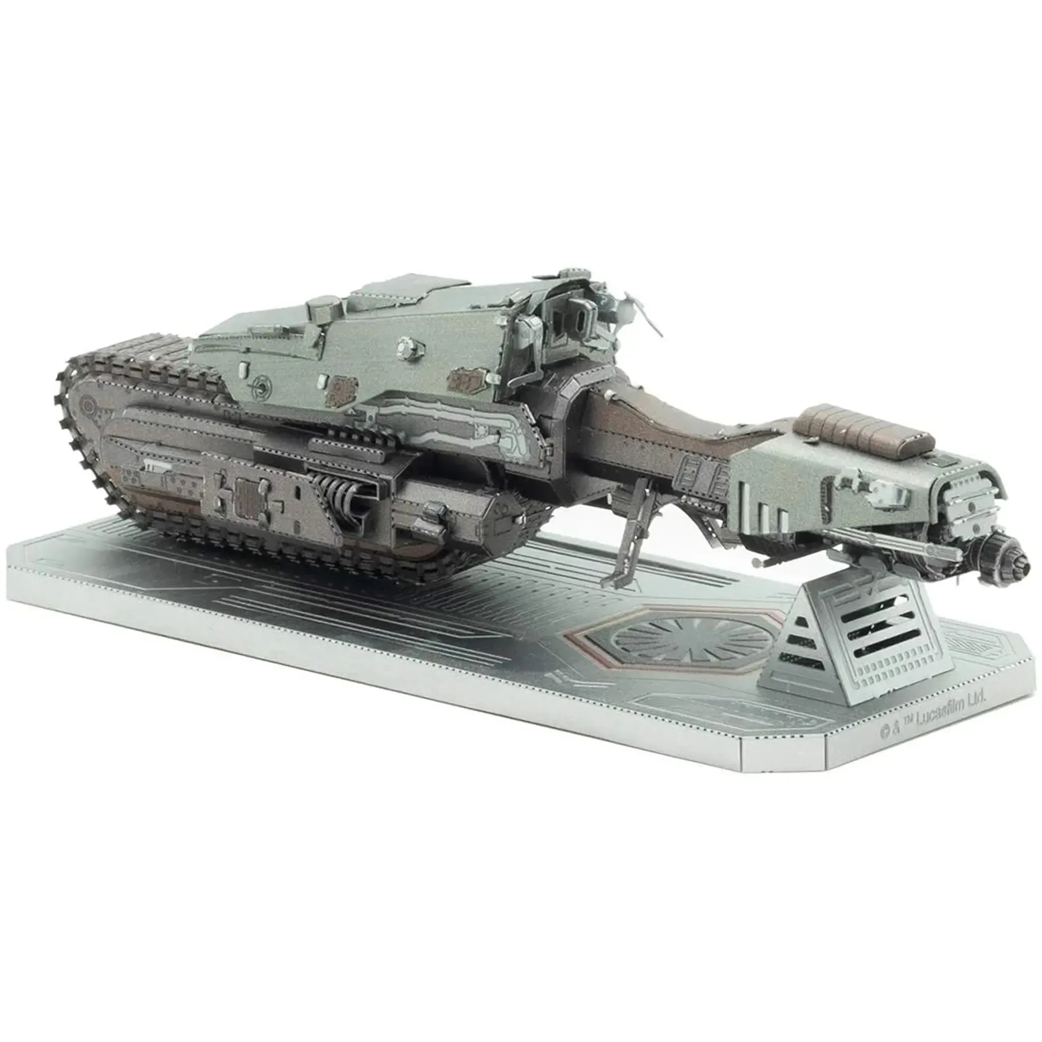 Star Wars - First Order Treadspeeder Figure Model Kit (Steel, Challenging Difficulty) - Fascinations - Metal Earth Series - Image 5