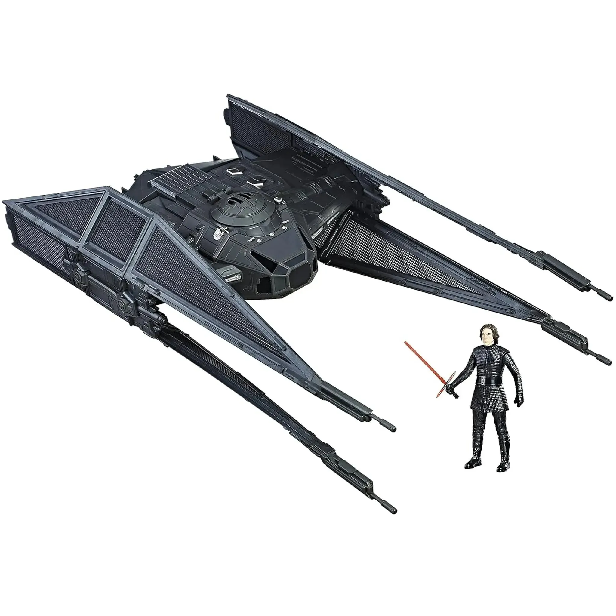 Star Wars - Kylo Ren's Tie Silencer Ship with Kylo Ren Action Figure (3.75") - Hasbro - (2017) - Image 2