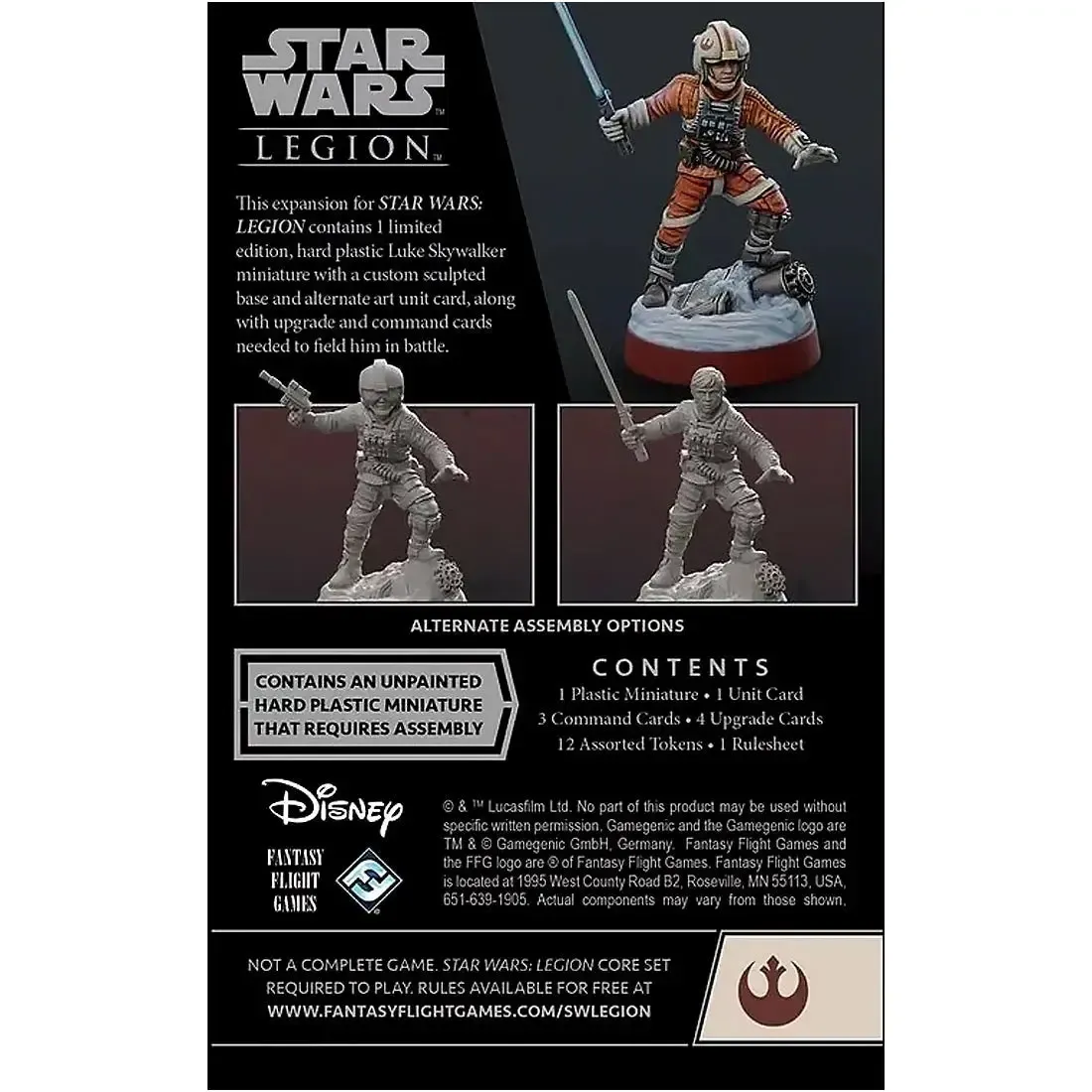 Star Wars Legion - Luke Skywalker Miniature Wargame Commander Expansion Pack (Limited Edition) - Fantasy Flight Games - Image 3