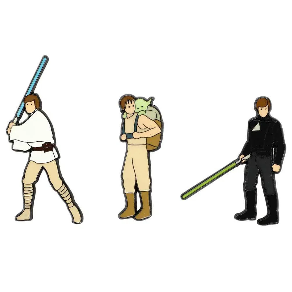 Star Wars - Luke Skywalker's Jedi Story Lapel Pin Badge Pack  - Bioworld - Enamel Pin Series - Image 2