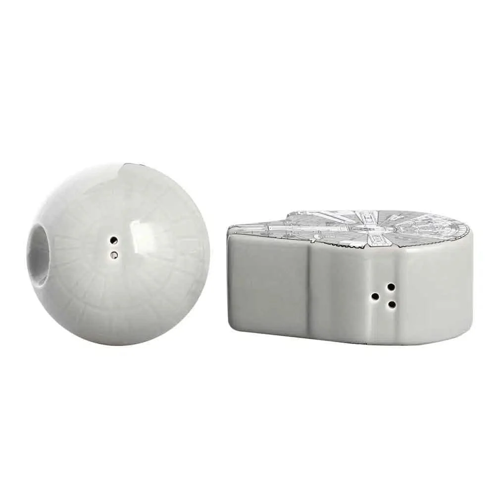 Star Wars - Millennium Falcon & Death Star Salt & Pepper Shaker Set (Ceramic) - Bioworld - Image 3