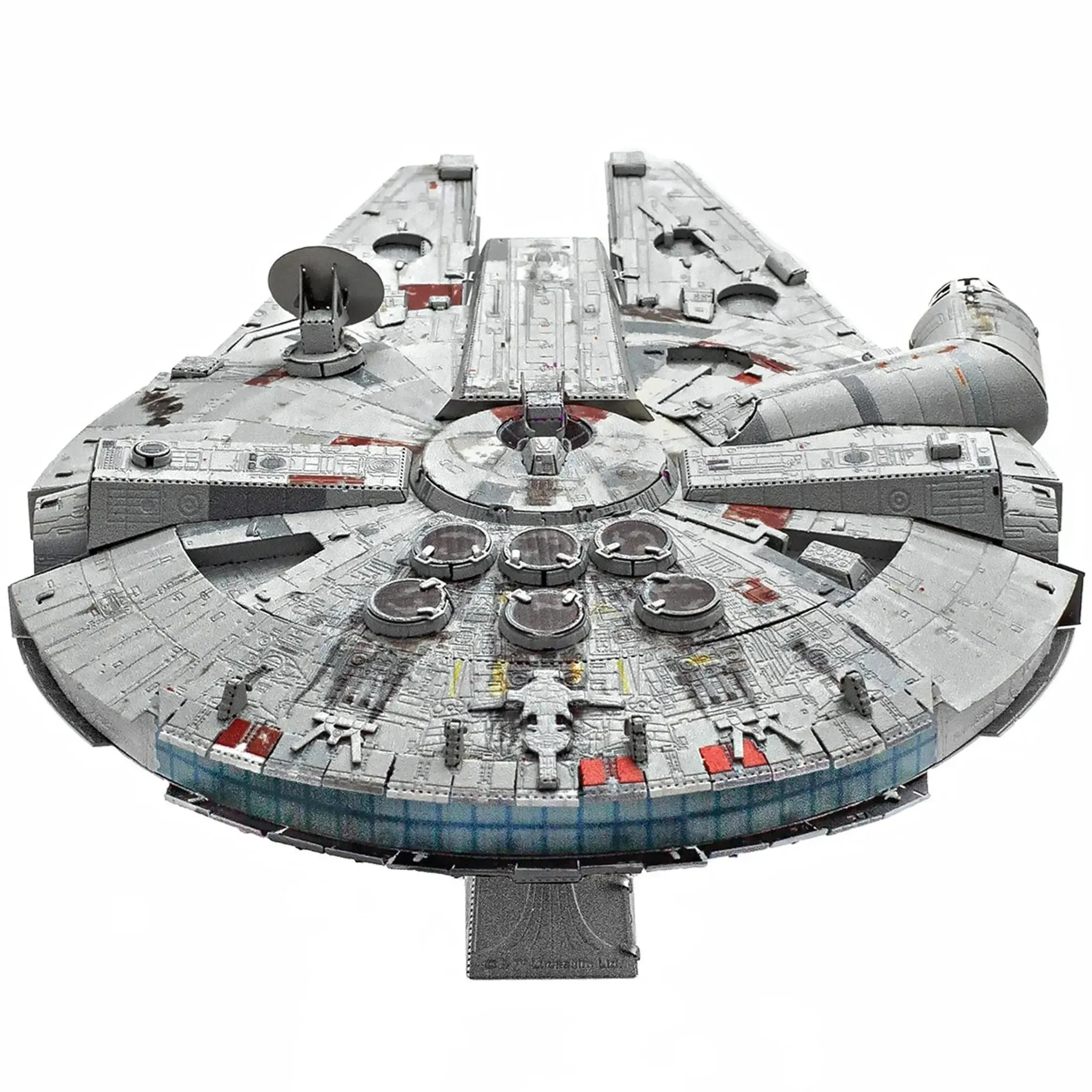 Star Wars - Millennium Falcon Spaceship 3D Figure Model Kit (Steel, Moderate Difficulty) - Fascinations - Metal Earth Premium Series - (2023) - Image 5