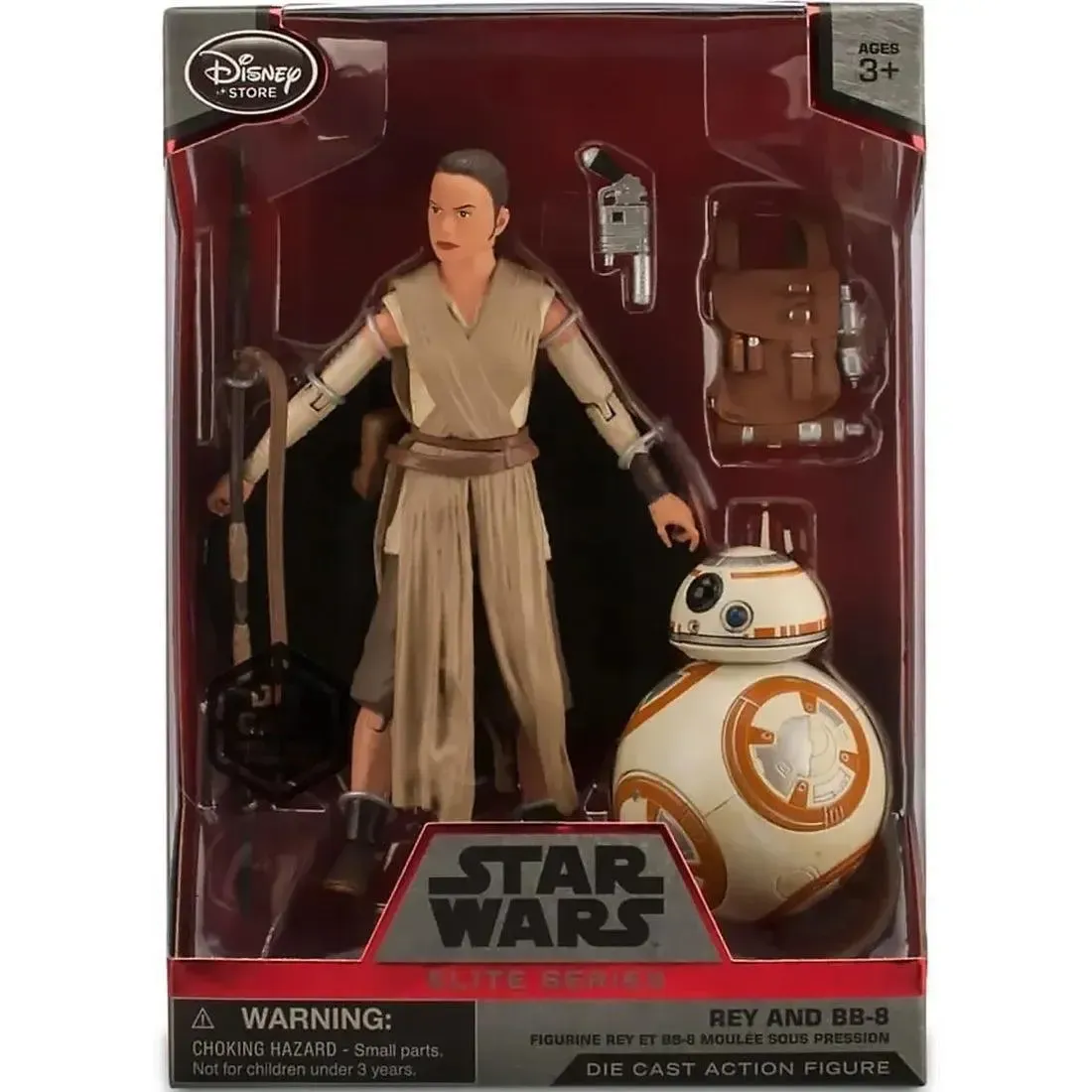 Star Wars - Rey and BB-8 Figure Set (6", Die-Cast) - Disney - Elite Series