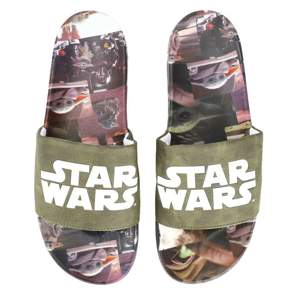 Star Wars: The Mandalorian - Grogu Athletic Slide Sandals - Bioworld - Image 2