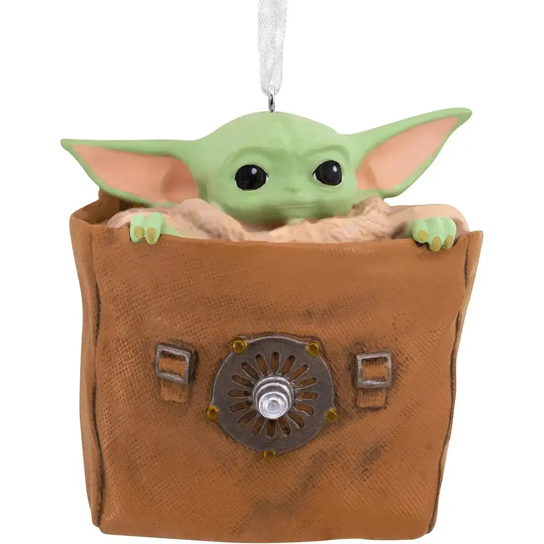 Star Wars: The Mandalorian - Grogu in Bag Christmas Ornament - Hallmark - Image 2