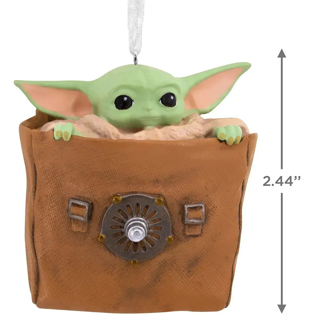 Star Wars: The Mandalorian - Grogu in Bag Christmas Ornament - Hallmark - Image 4
