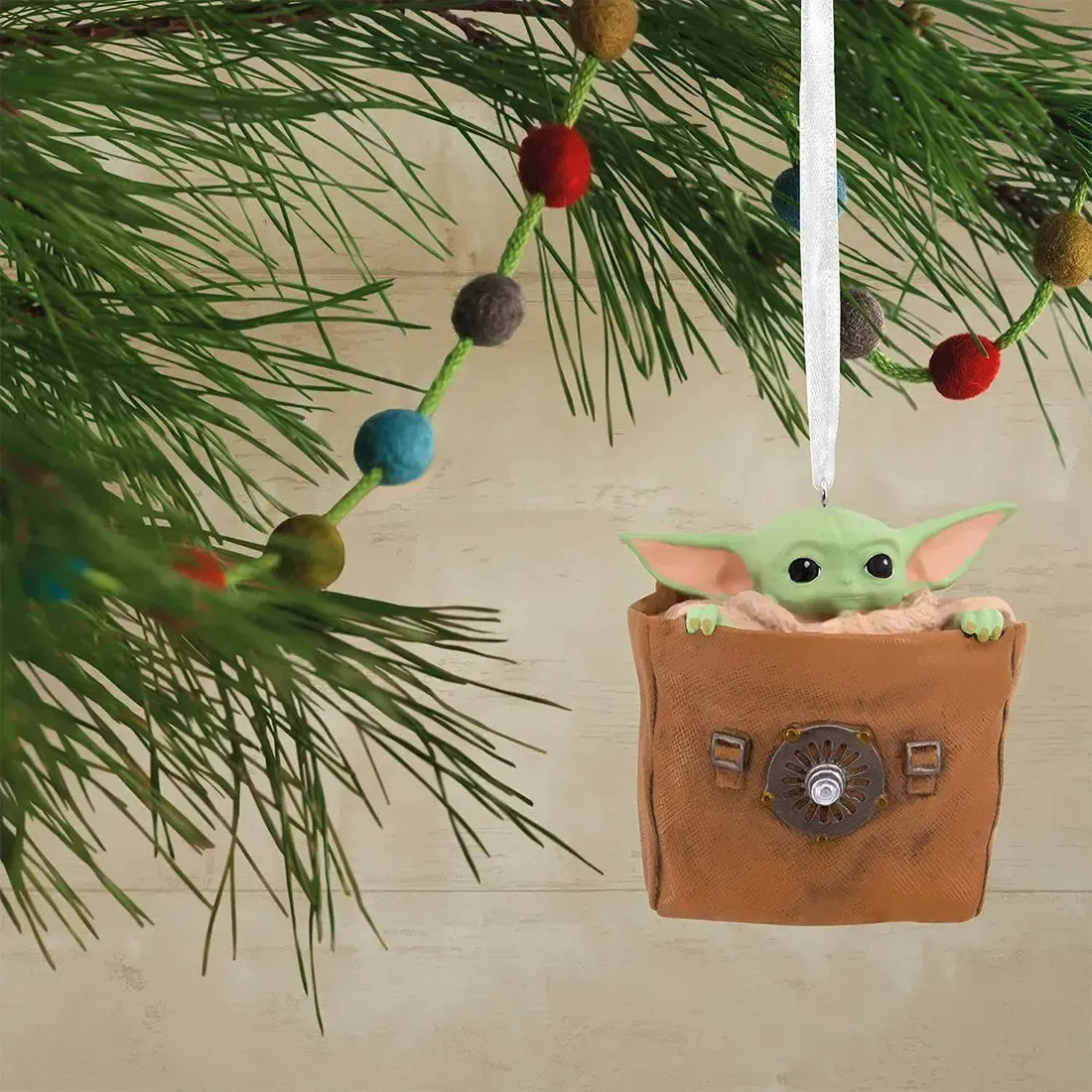 Star Wars: The Mandalorian - Grogu in Bag Christmas Ornament - Hallmark - Image 5