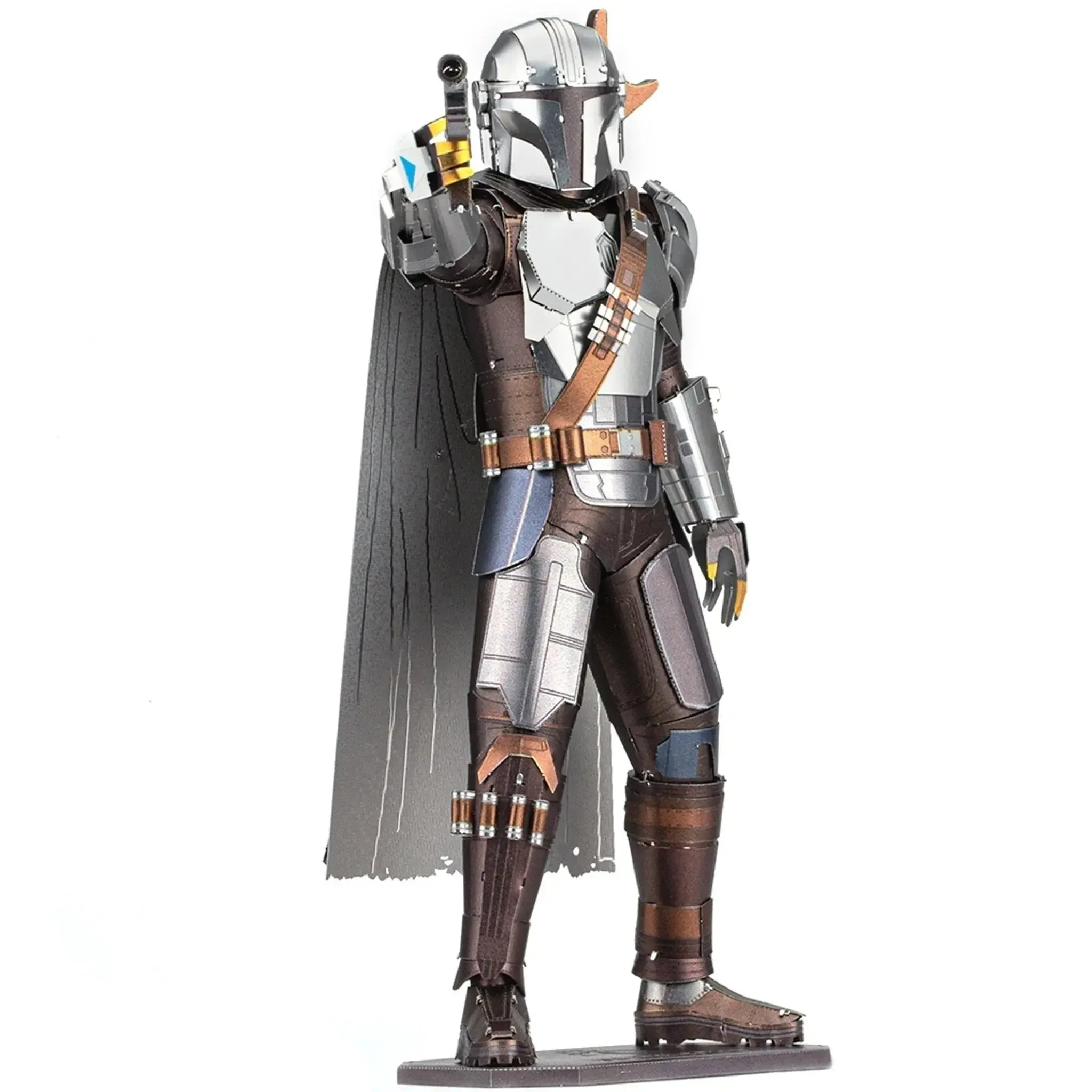 Star Wars: The Mandalorian - The Mandalorian 3D Figure Model Kit (Steel, Hard Difficulty) - Fascinations - Metal Earth Premium Series - (2020) - Image 6