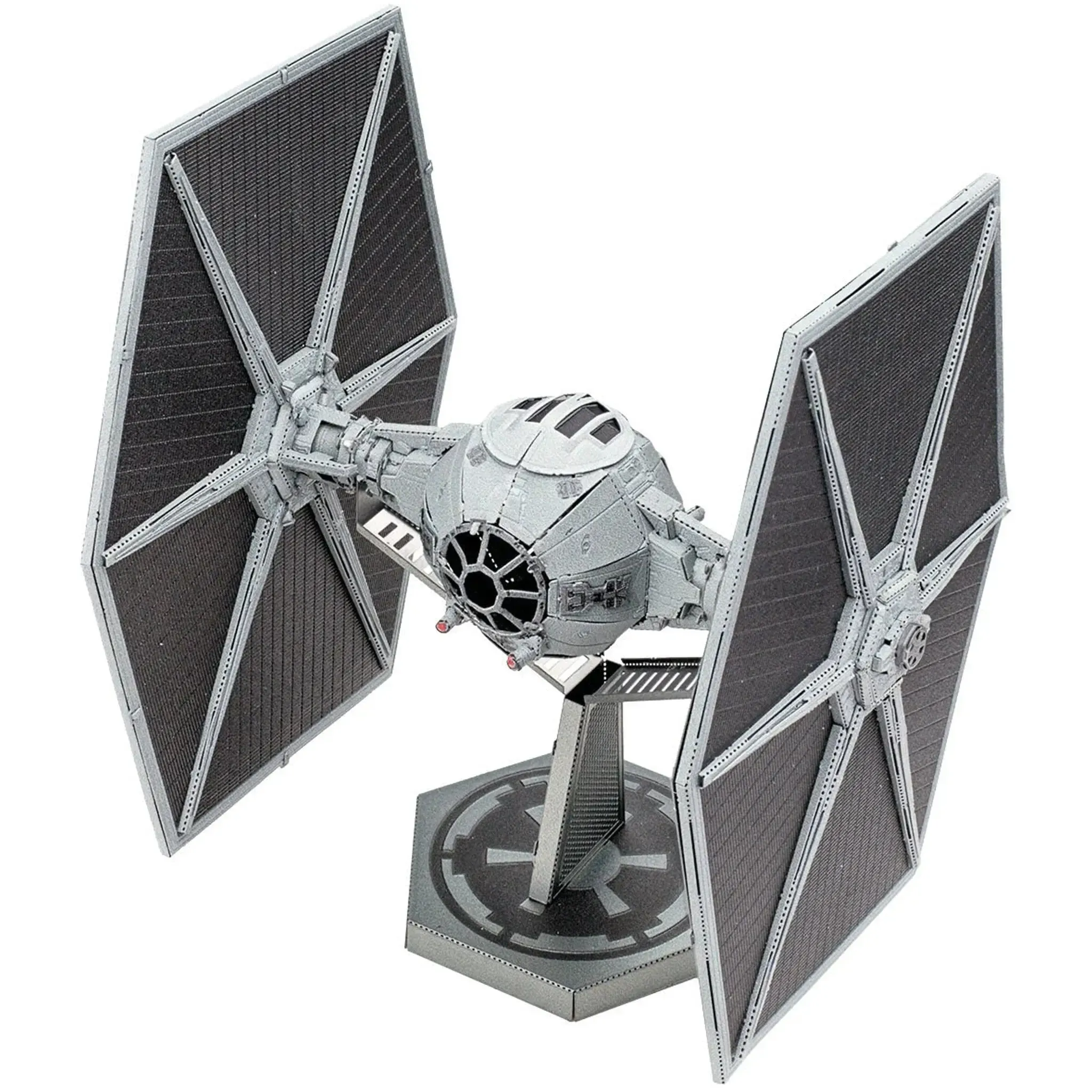 Star Wars - TIE Fighter Spacecraft 3D Figure Model Kit (Steel, Hard Difficulty) - Fascinations - Metal Earth Premium Series - (2023) - Image 5