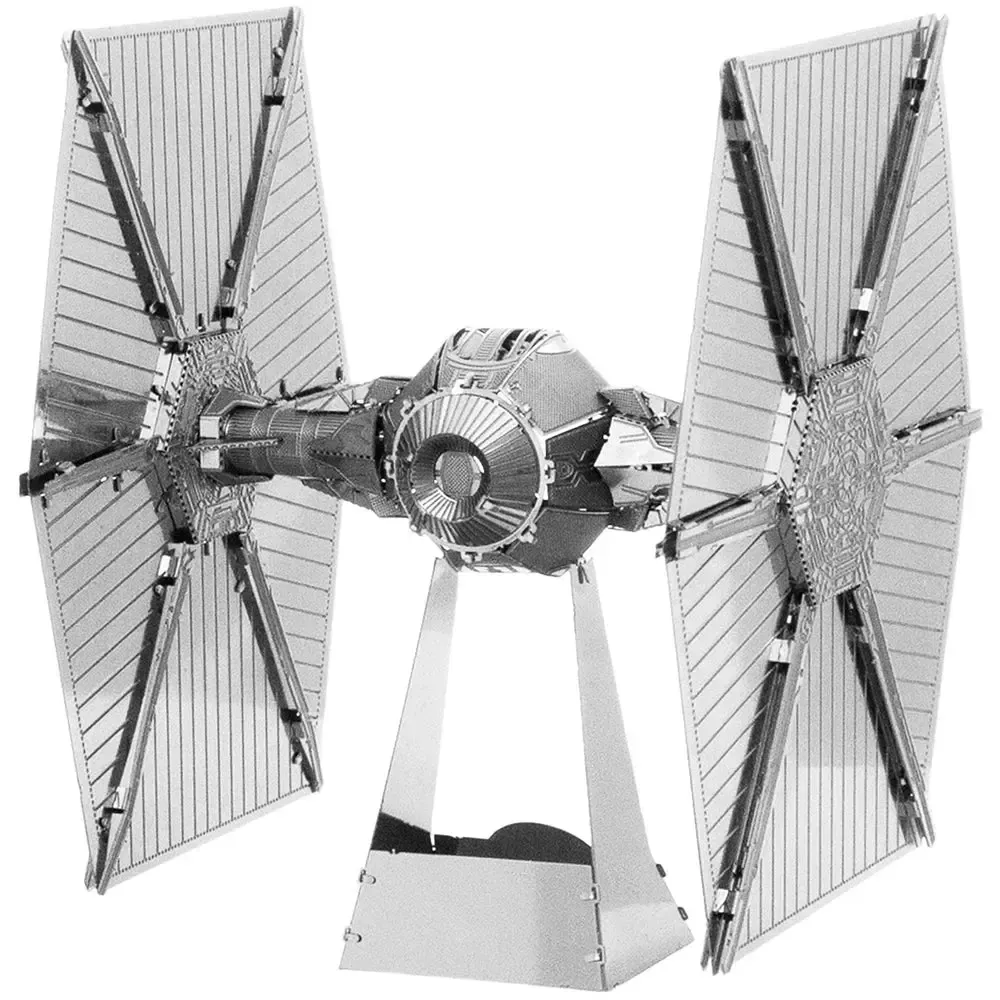 Star Wars - Unpainted Imperial TIE Fighter Figure Model Kit (Steel, Challenging Difficulty) - Fascinations - Metal Earth Series - Image 2