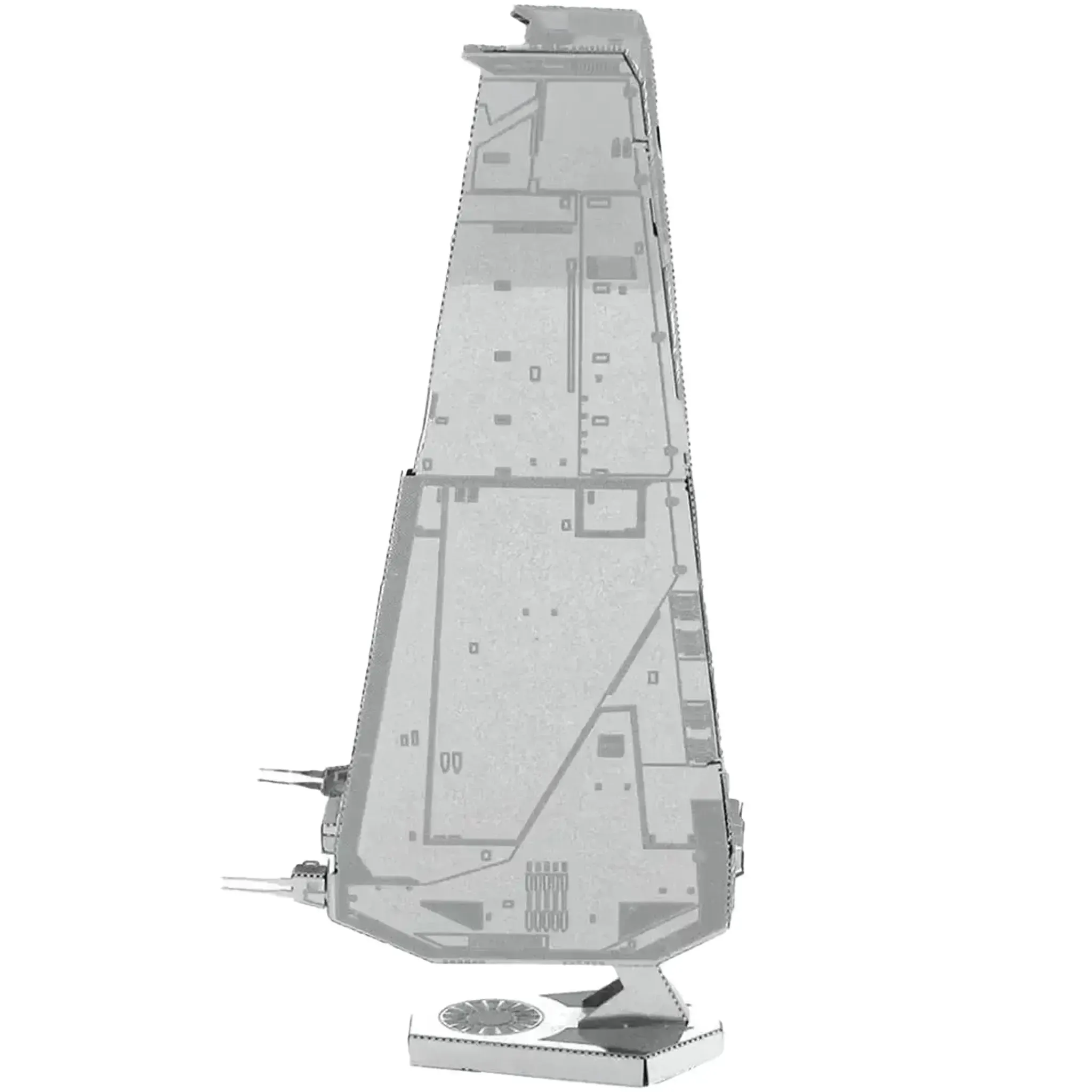 Star Wars - Unpainted Kylo Ren's Command Shuttle Figure Model Kit (Steel, Challenging Difficulty) - Fascinations - Metal Earth Series - Image 5