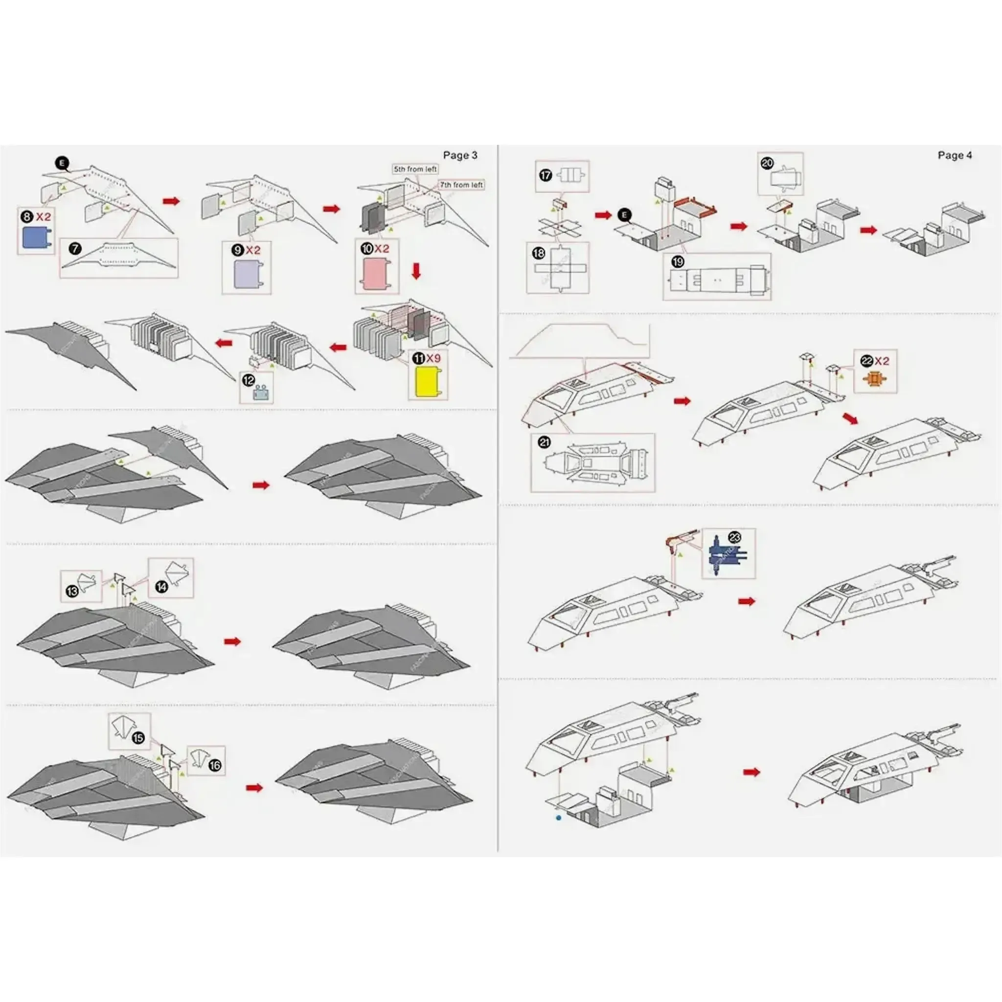 Star Wars - Unpainted Snowspeeder Figure Model Kit (Steel, Moderate Difficulty) - Fascinations - Metal Earth Series - Image 7
