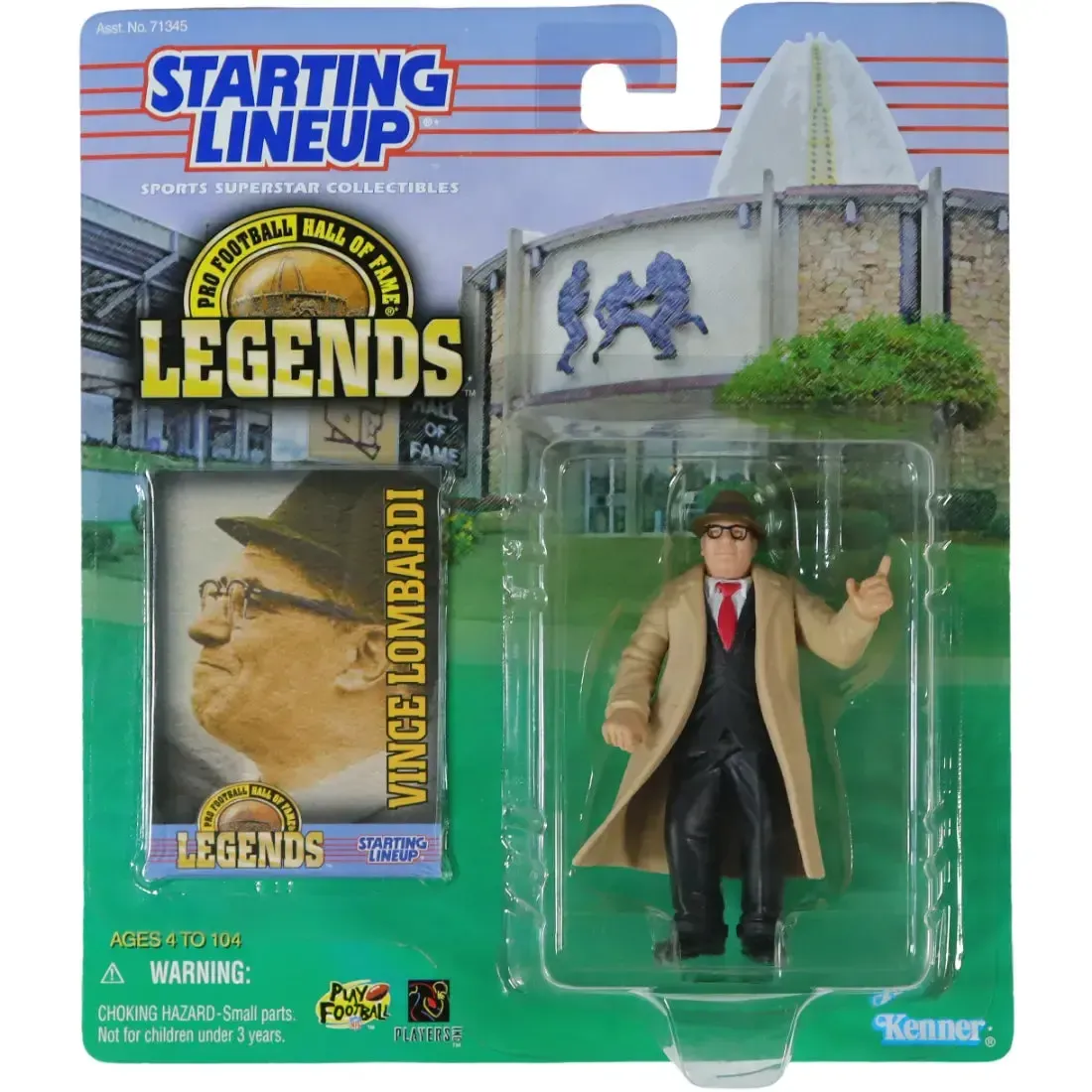 Starting Lineup [NFL: Green Bay Packers] - Vince Lombardi Figure - Kenner - Pro Football Hall of Fame Legends Series