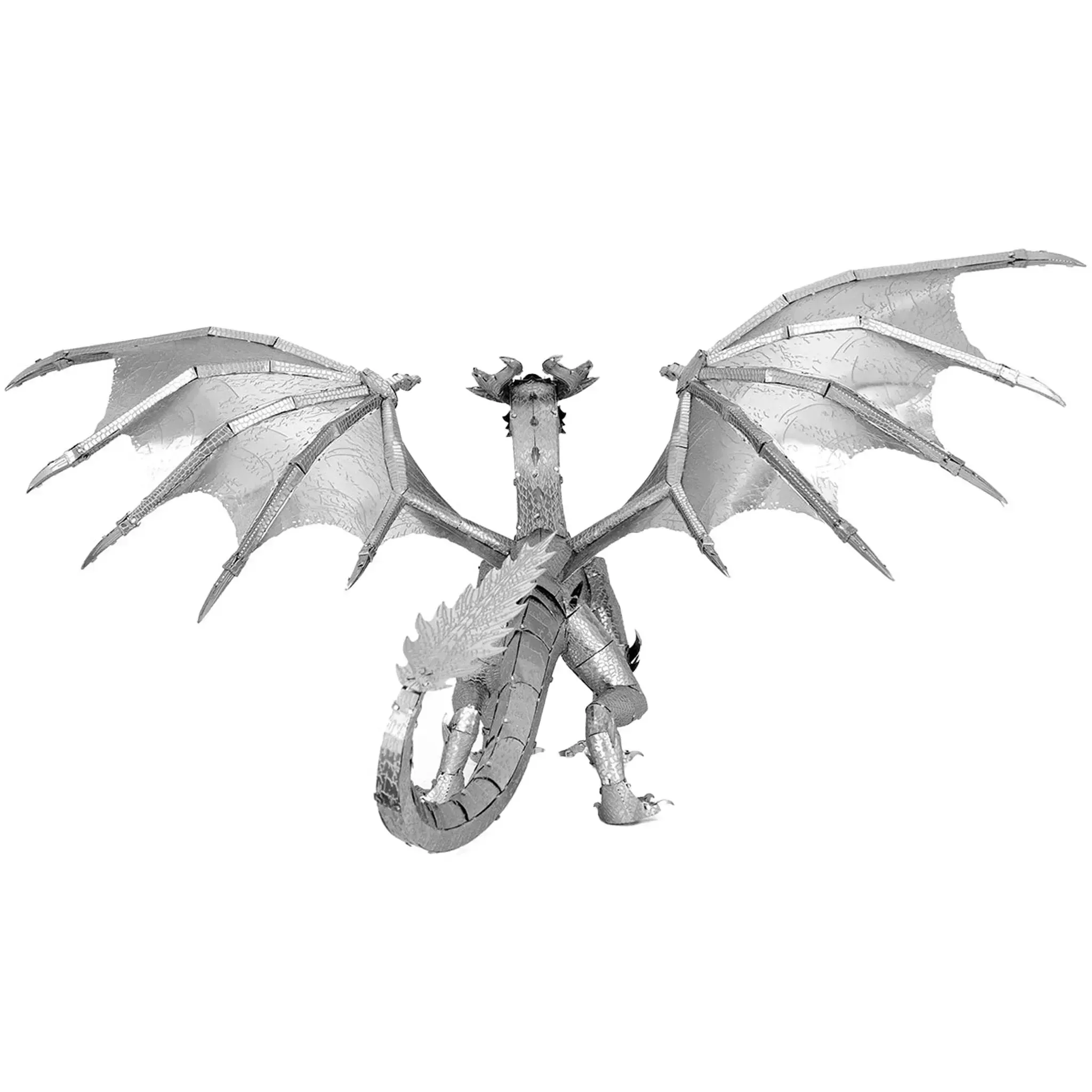 Steel Dragon Figure Model Kit (Steel, Hard Difficulty) - Fascinations - Metal Earth Premium Series - (2023) - Image 5