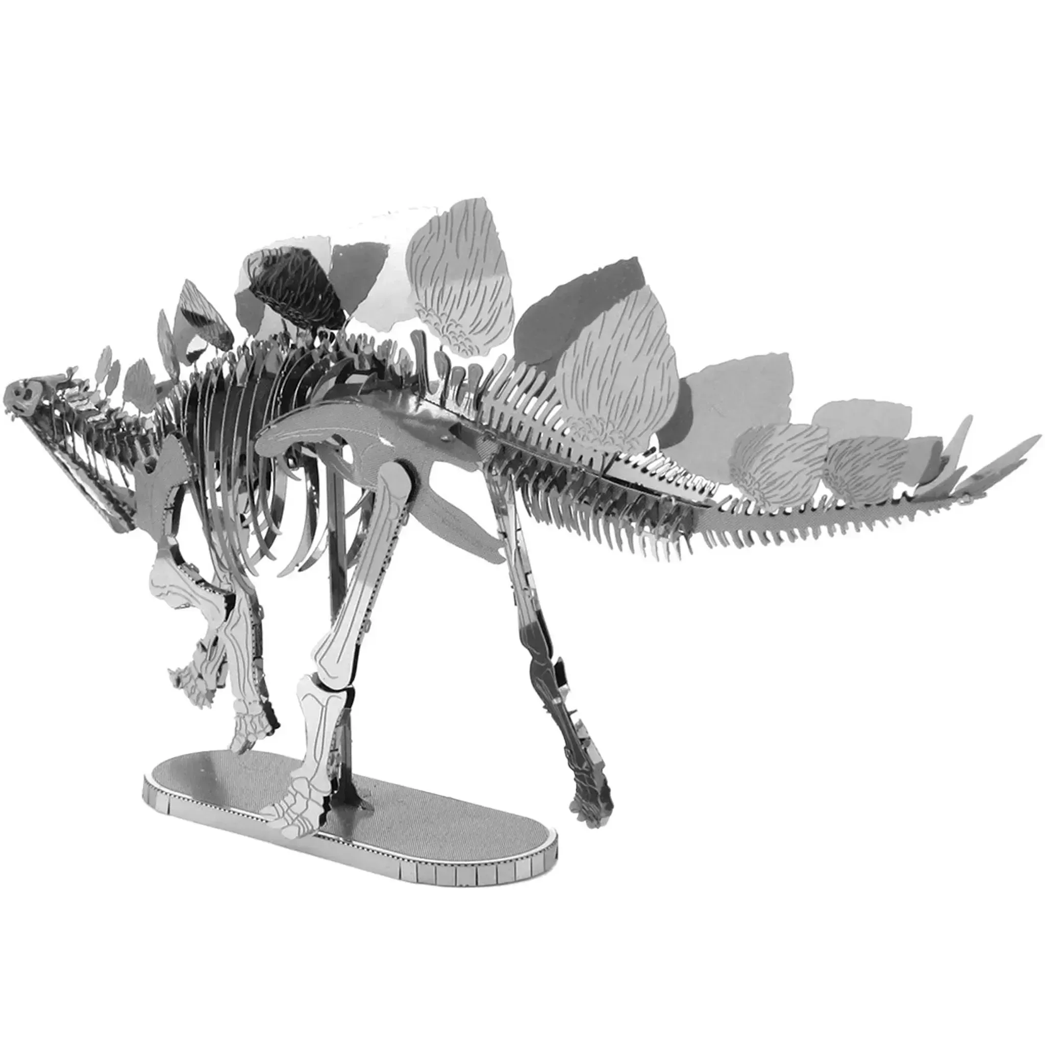 Stegosaurus Skeleton Dinosaur 3D Figure Model Kit (Steel, Moderate Difficulty) - Fascinations - Metal Earth Series - (2022) - Image 4