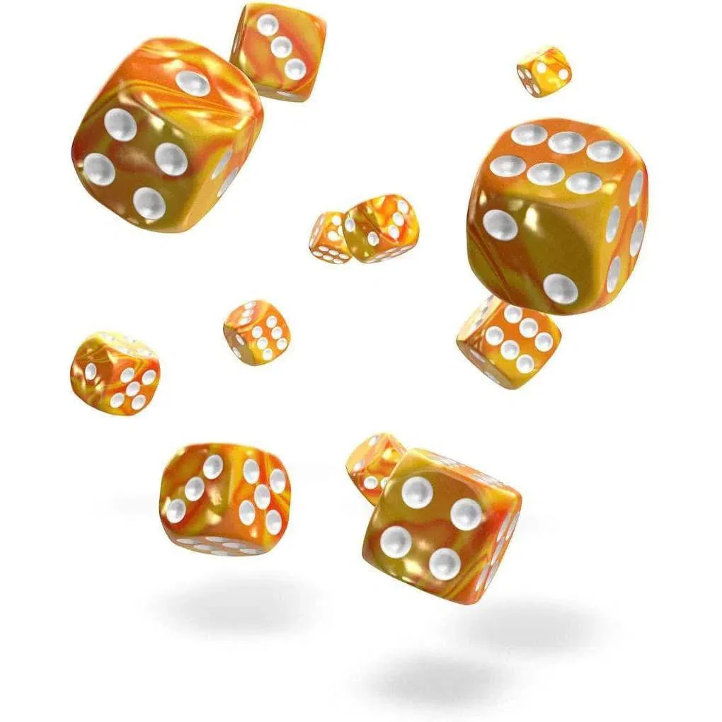 Sunstone D6 Dice Set (36 Dice, 12mm, Yellow & Orange) - Oakie Doakie Dice - Image 2