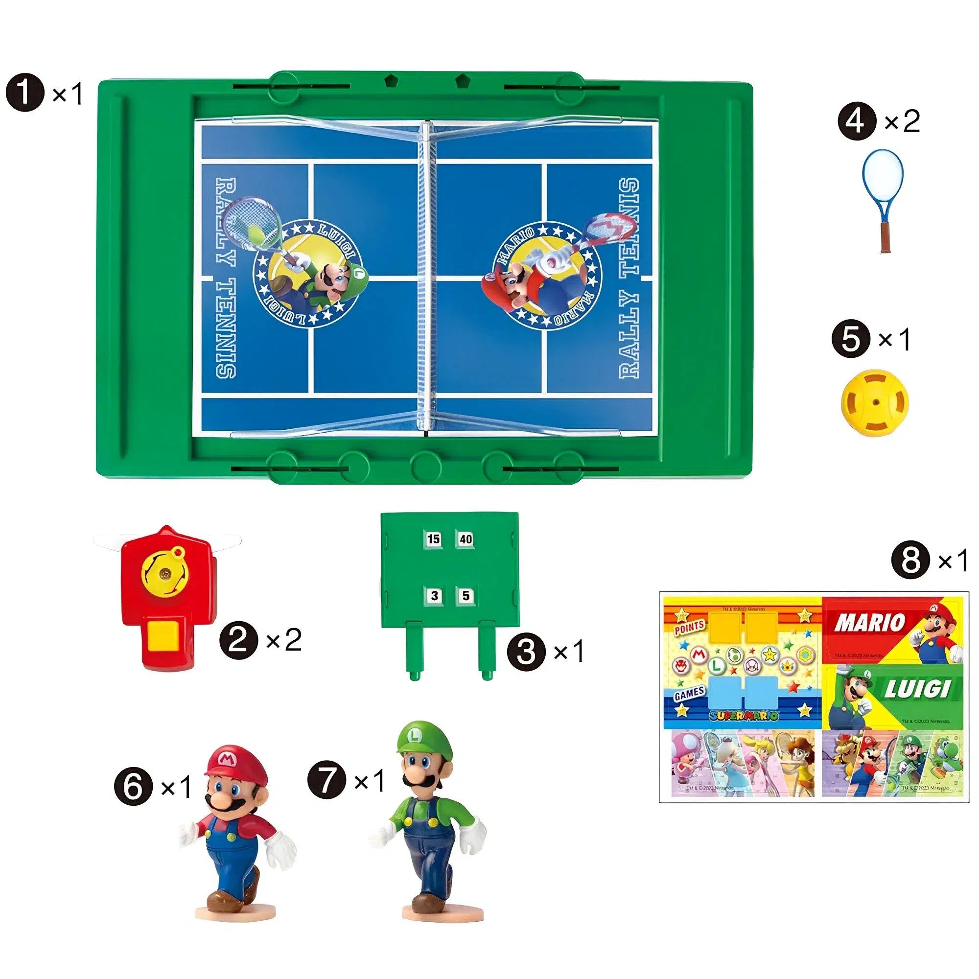 Super Mario Bros. - Rally Tennis Tabletop Game - EPOCH Games - Image 2