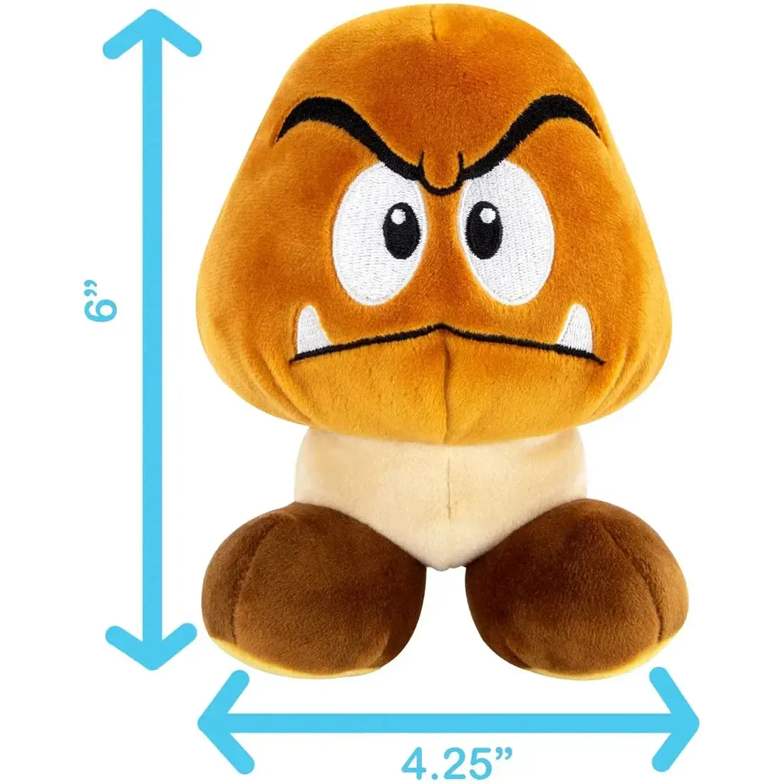 Super Mario - Goomba Plush (6") - Tomy - Club Mocchi Mocchi Series - Image 2