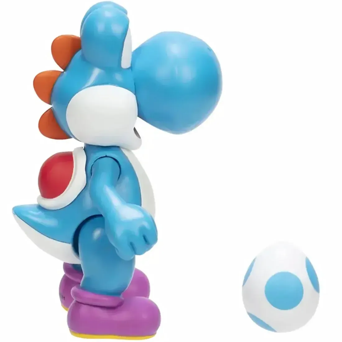 Super Mario - Light-Blue Yoshi with Egg Action Figure (4") - Jakks Pacific - Image 7