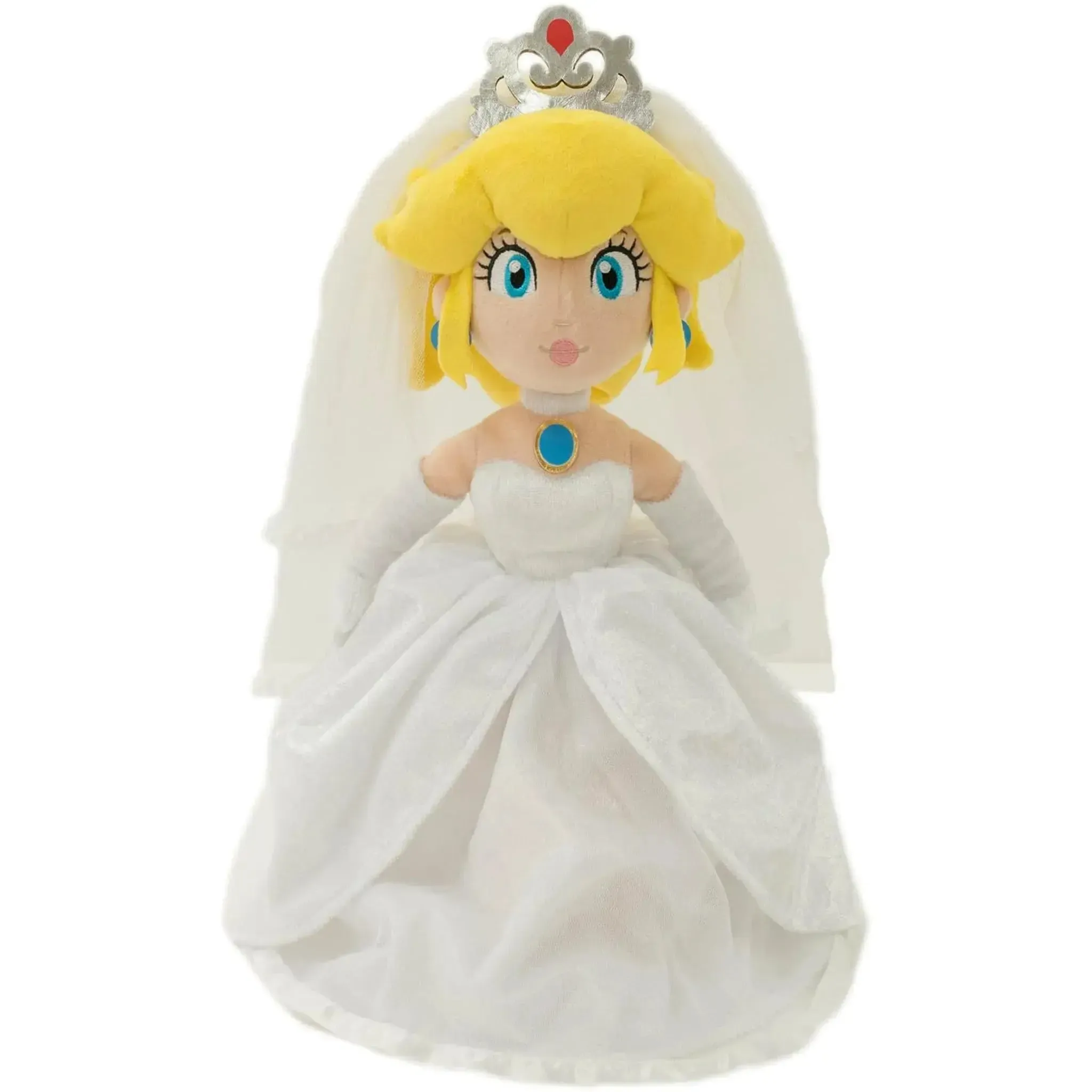 Super Mario Odyssey - Wedding Style Princess Peach Bride Plush (14") - Little Buddy - Image 3